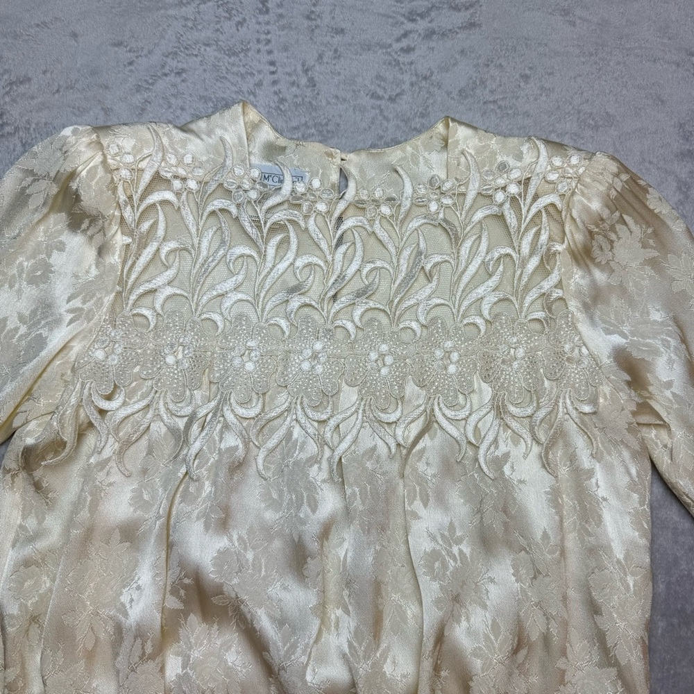 Jessica McClintock Vintage Ivory Blouse